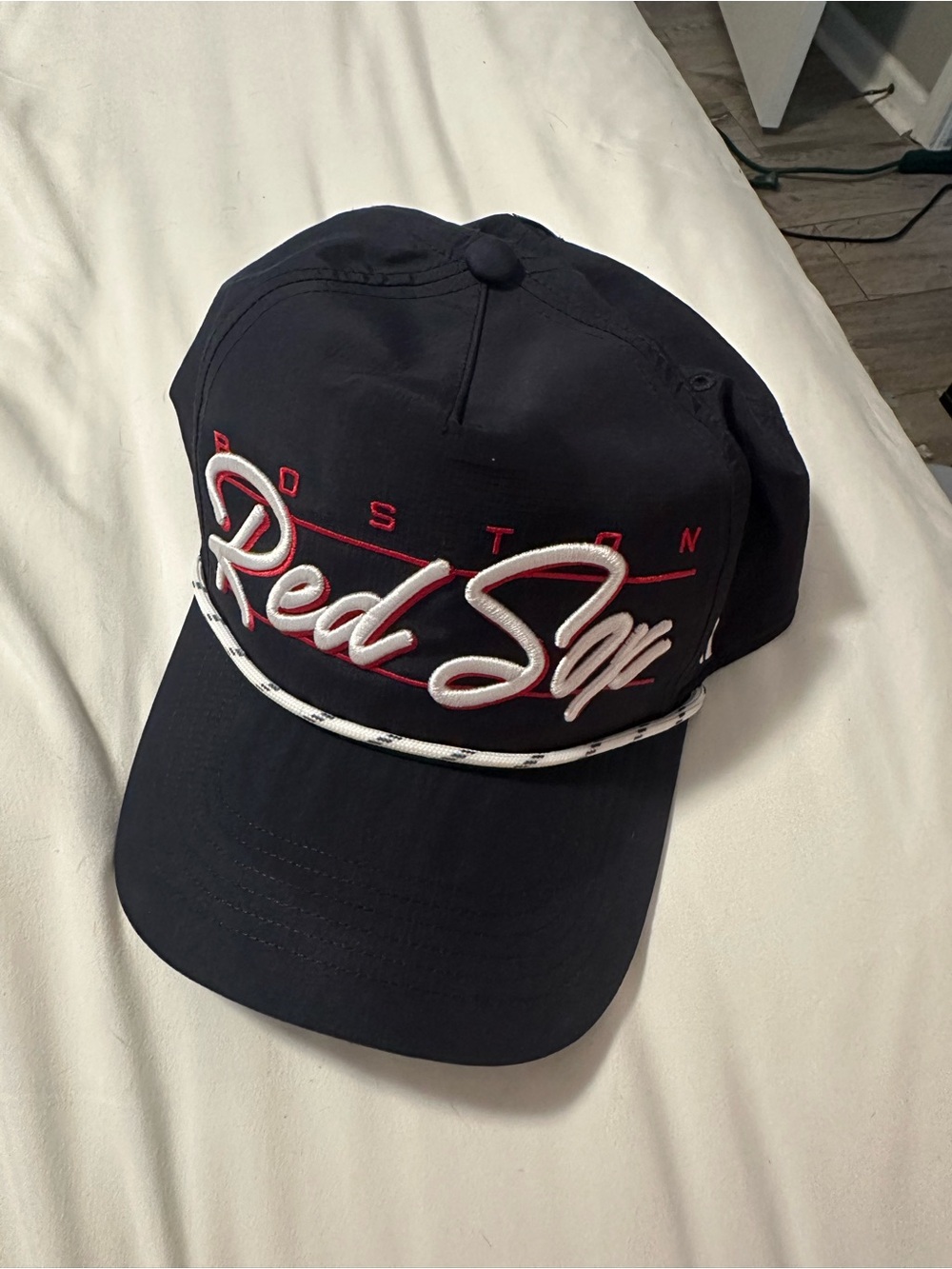 47 Brand Boston Red Sox Script Baseball Cap - Navy with White & Red Embroidery